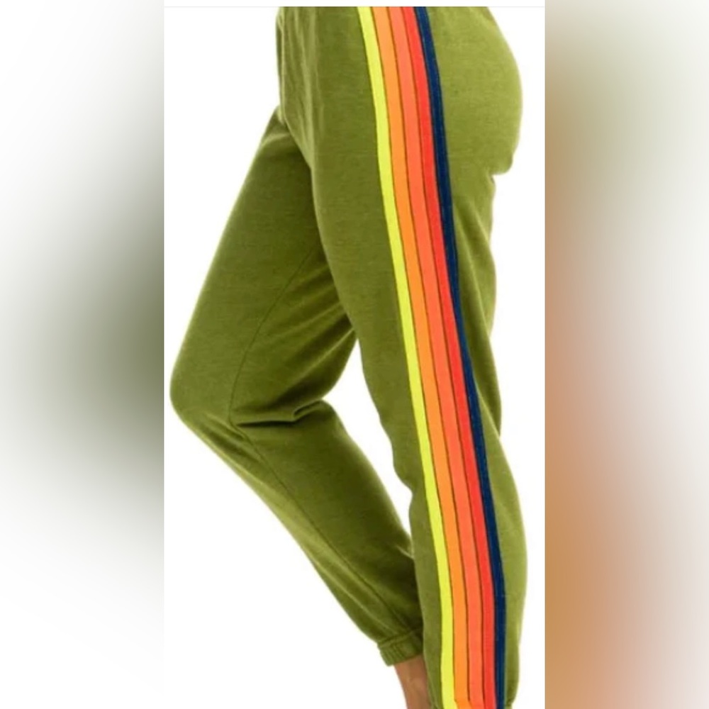 GUC Aviator Nation Striped Sweatpants Medium